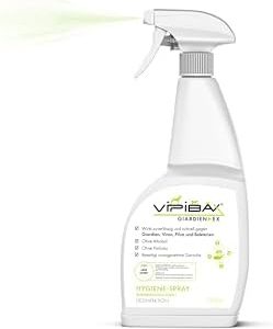 ViPiBaX Giardien-Spray für Hunde & Katzen - Effektive Desinfektion & Geruchsentferner für Hygiene im Haushalt - 750ml