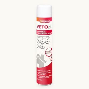 BEAPHAR VETOplus Universal Ungeziefer Spray - Effektiver Sofortschutz gegen Flöhe, Bettwanzen & Zecken - Ideal für Innen