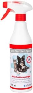 Alfavet Anti Giardien Spray 500ml – Effektive Umgebungsbehandlung gegen Giardien und Kokzidien für gesunde Haustiere