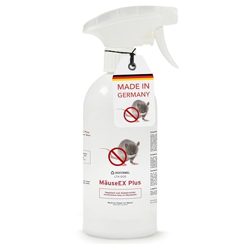 BIOFORMEL Mäuse Ex Spray Plus 5L – Effektive Mäuse- & Rattenabwehr für Innen & Außen – Geraniol Wirkung!