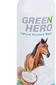 Green Hero Kokosshampoo für Pferde - Intensivpflege für Fell, Schweif & Mähne - 500ml, natürliches Kokosöl, ohne Silikon