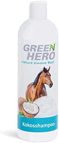 Green Hero Kokosshampoo für Pferde - Intensivpflege für Fell, Schweif & Mähne - 500ml, natürliches Kokosöl, ohne Silikon