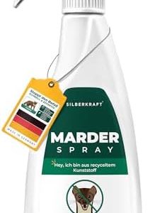 Silberkraft Marderspray 500 ml - Effektives Repellent zur Marderabwehr im Auto, Dachboden & Haus - Duftstoffbarriere für