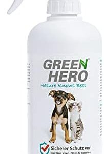 Green Hero Giardien EX Desinfektionsmittel Spray 500ml für Hunde & Katzen | Hochwirksam gegen Giardien und Bakterien, de