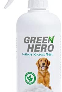 Green Hero Leave-in Shampoo für Hunde 500 ml – schnelltrocknendes Trockenshampoo für mühelose, gründliche Reinigung unte