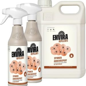 Envira Spinnen Abwehrspray 2 x 500 ml - Langzeitwirkung gegen Spinnen in der Wohnung, effektive Lösung für ein spinnenfr