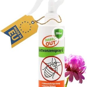 Insect-OUT Bettwanzen Spray 200ml - Effektive Bekämpfung für Matratzen & Wohnung - Auch gegen Eier & Larven geeignet!