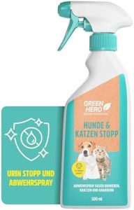 Green Hero Hunde & Katzen Stopp 500ml – Effektives Urinieren verhindern mit Eukalyptusöl – Ideal für Innen- & Außenanwen