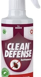 CLEAN DEFENSE Bettwanzen-Spray - Hochwirksames, geruchloses Anti-Bettwanzen-Mittel für Zuhause - 375 ml, kindersicher &