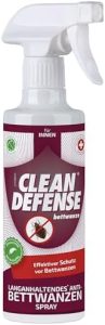 CLEAN DEFENSE Bettwanzen-Spray - Hochwirksames, geruchloses Anti-Bettwanzen-Mittel für Zuhause - 375 ml, kindersicher &