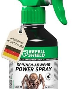 RepellShield® Spinnenspray 250ml - Ultrakonzentriertes Anti-Spinnenmittel für Innen & Außen - Effektiver Schutz mit Gera