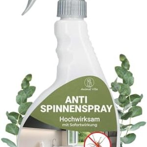 Anti Spinnenspray 500 ml - Effektives Spinnenabwehr Spray für Innen & Außen mit Sofortwirkung - Hochwirksame Vertreibung
