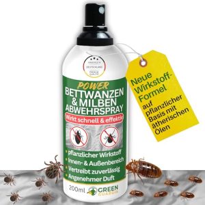 Bettwanzen Abwehrspray – Pflanzliches Konzentrat 200ml für effektiven Schutz im Schlafzimmer!