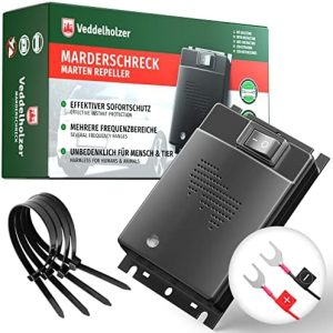 Veddelholzer Marderschreck für Auto – Hochwirksame Ultraschall Marderabwehr für alle Modelle, zuverlässiger Motoraum Sch