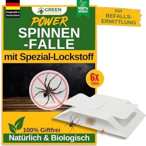 Spinnenfalle von - 6X umweltfreundliche Chemiefreie Falle mit starkem Kleber für effektive Spinnenbekämpfung in Ihrem Z