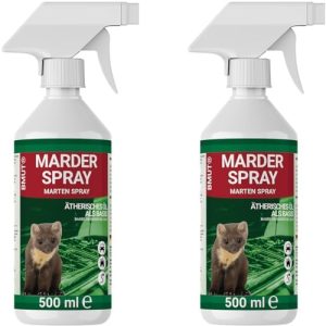 BMUT Marderspray für Auto & Garage 2x500ml - Sofortige und langfristige Marderabwehr