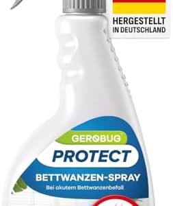 Gerobug Bettwanzen-Spray 500 ml - Effektives Mittel für Matratzen & Möbel, sofortiger Schutz beim Reisen!